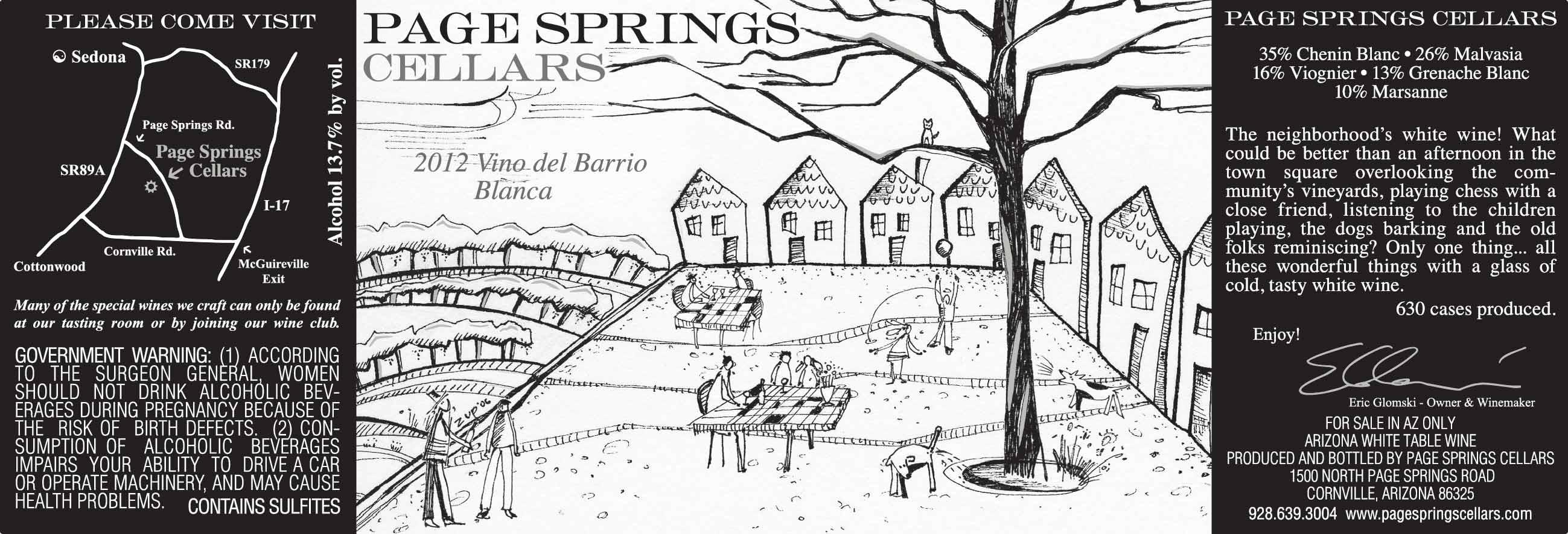 Vino Del Barrio Blanca