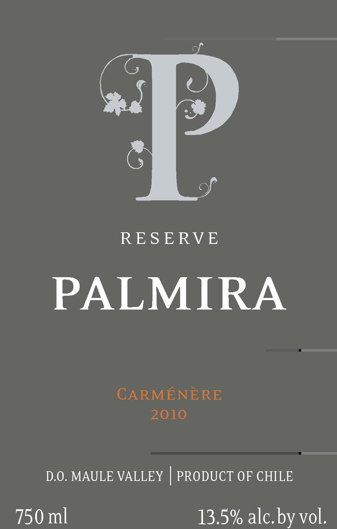 Reserve Palmira Carménère