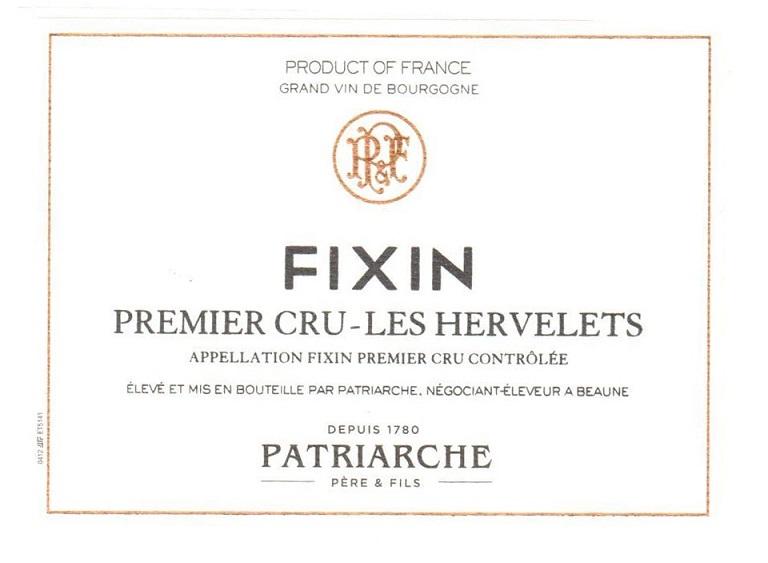 Fixin Premier Cru - Les Hervelets