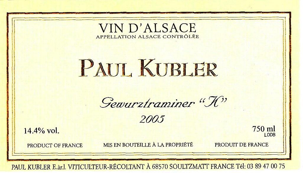 Gewurztraminer 'k'