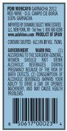 Pom Moncayo Garnacha