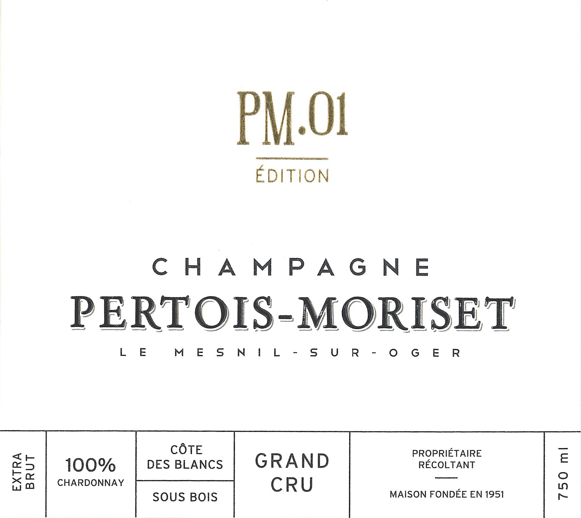 Pm.01 Extra Brut Blanc De Blancs Grand Cru
