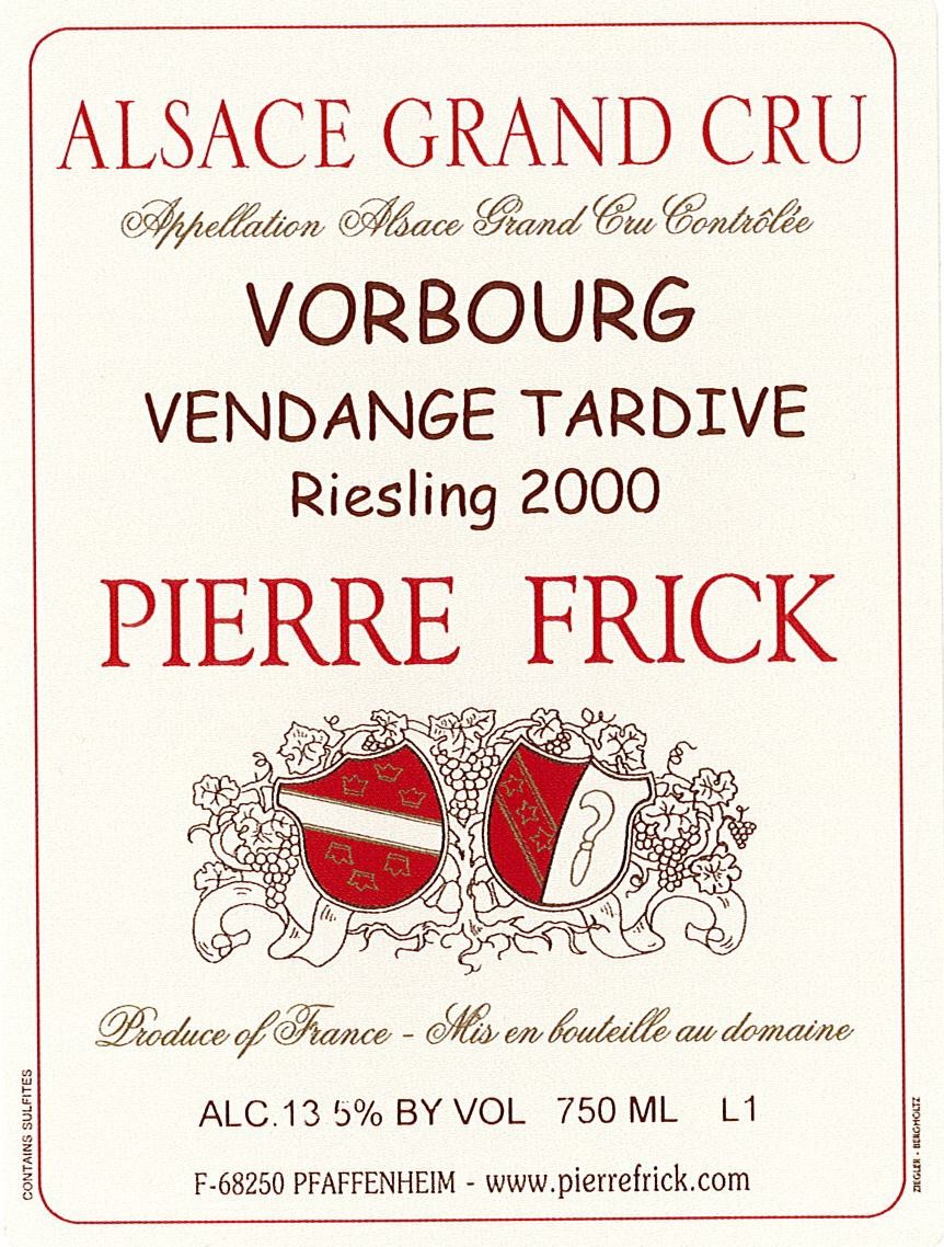 Vorbourg Vendange Tardive