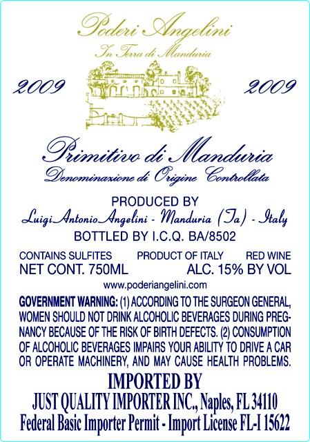 In Ferra Di Manduria Primitivo Di Manduria