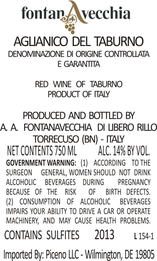 Aglianico Del Taburno