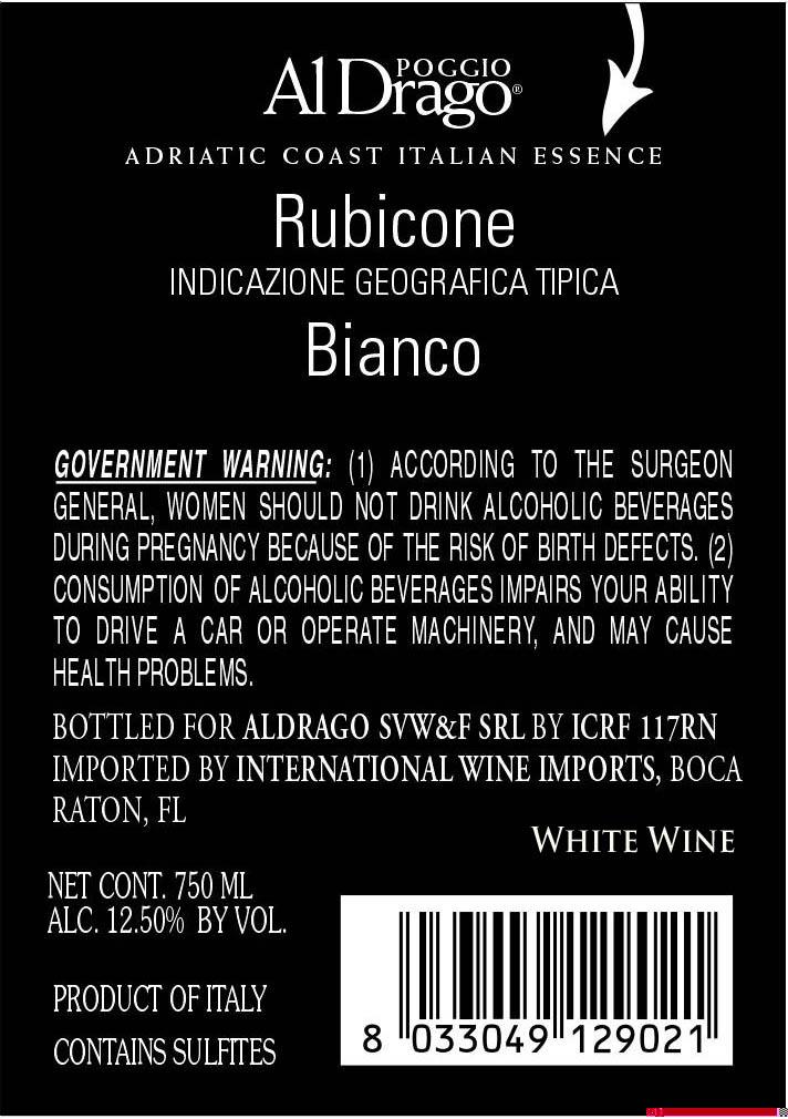 Adriatic Coast Italian Essence Rubicone Bianco