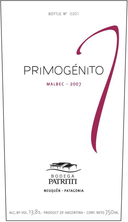 Primogénito Malbec