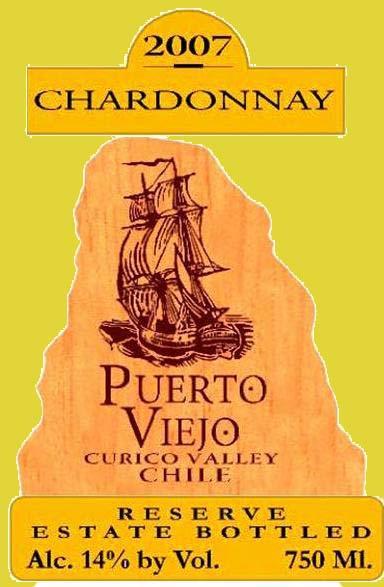 Chardonnay Puerto Viejo Curico Valley Reserve