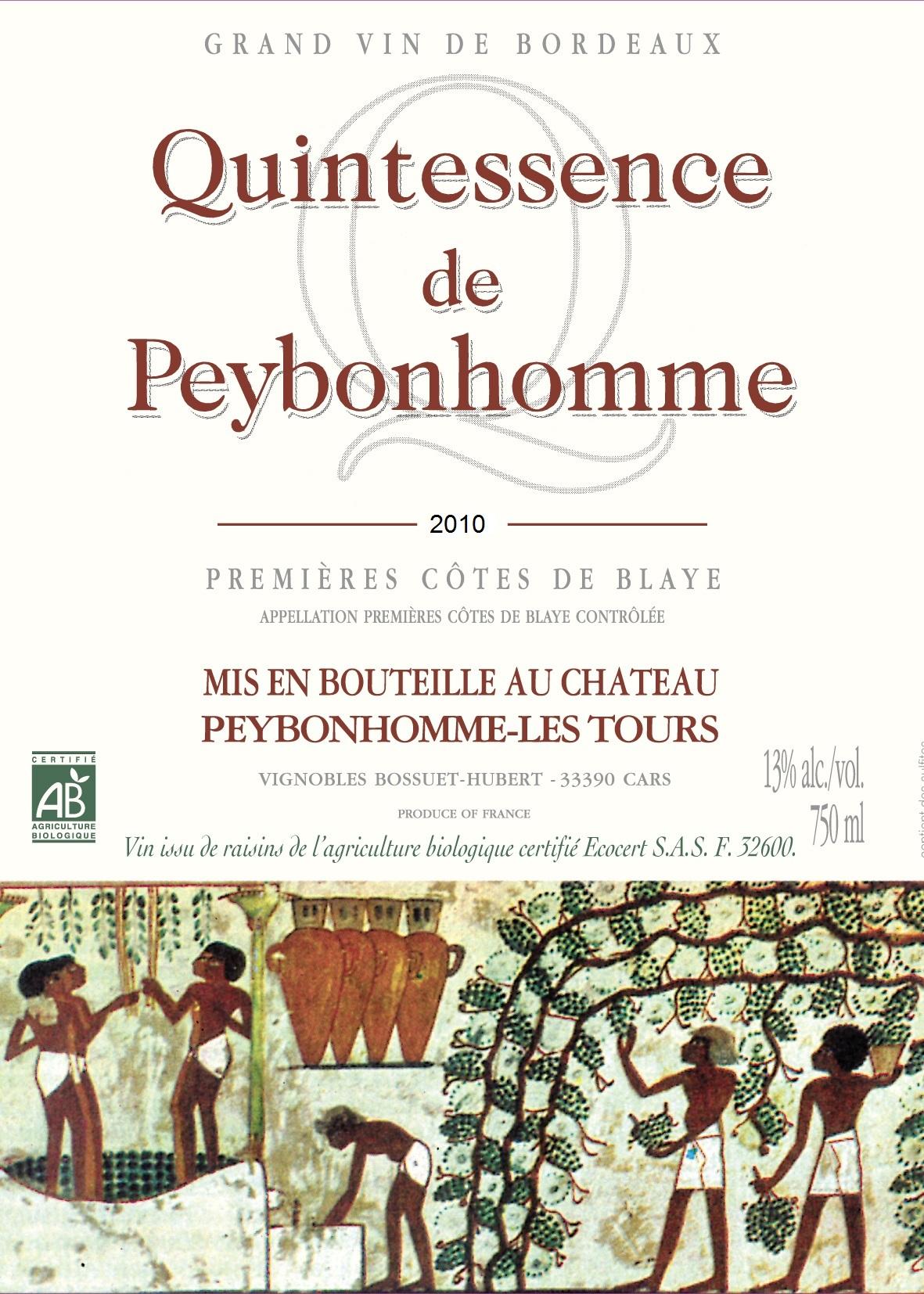 Quintessence Du Château Peybonhomme Blaye