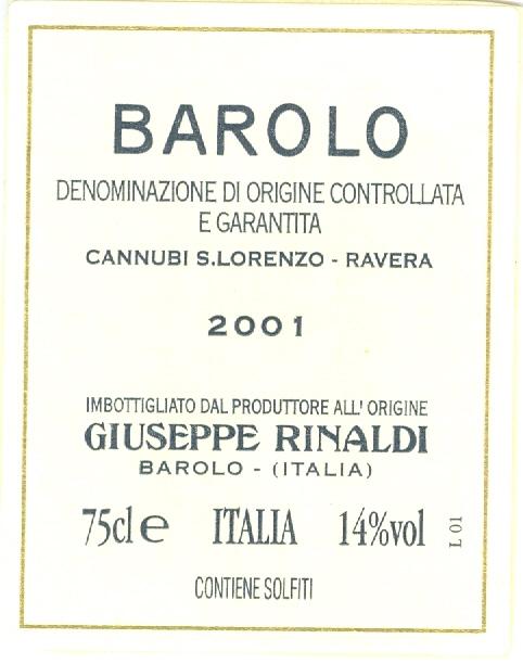 Barolo Cannubi S.Lorenzo Raveira