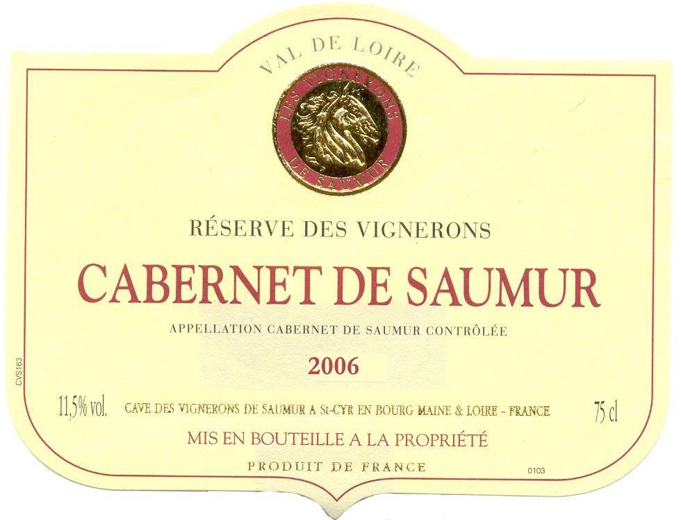 Cabernet De Saumur Reserve