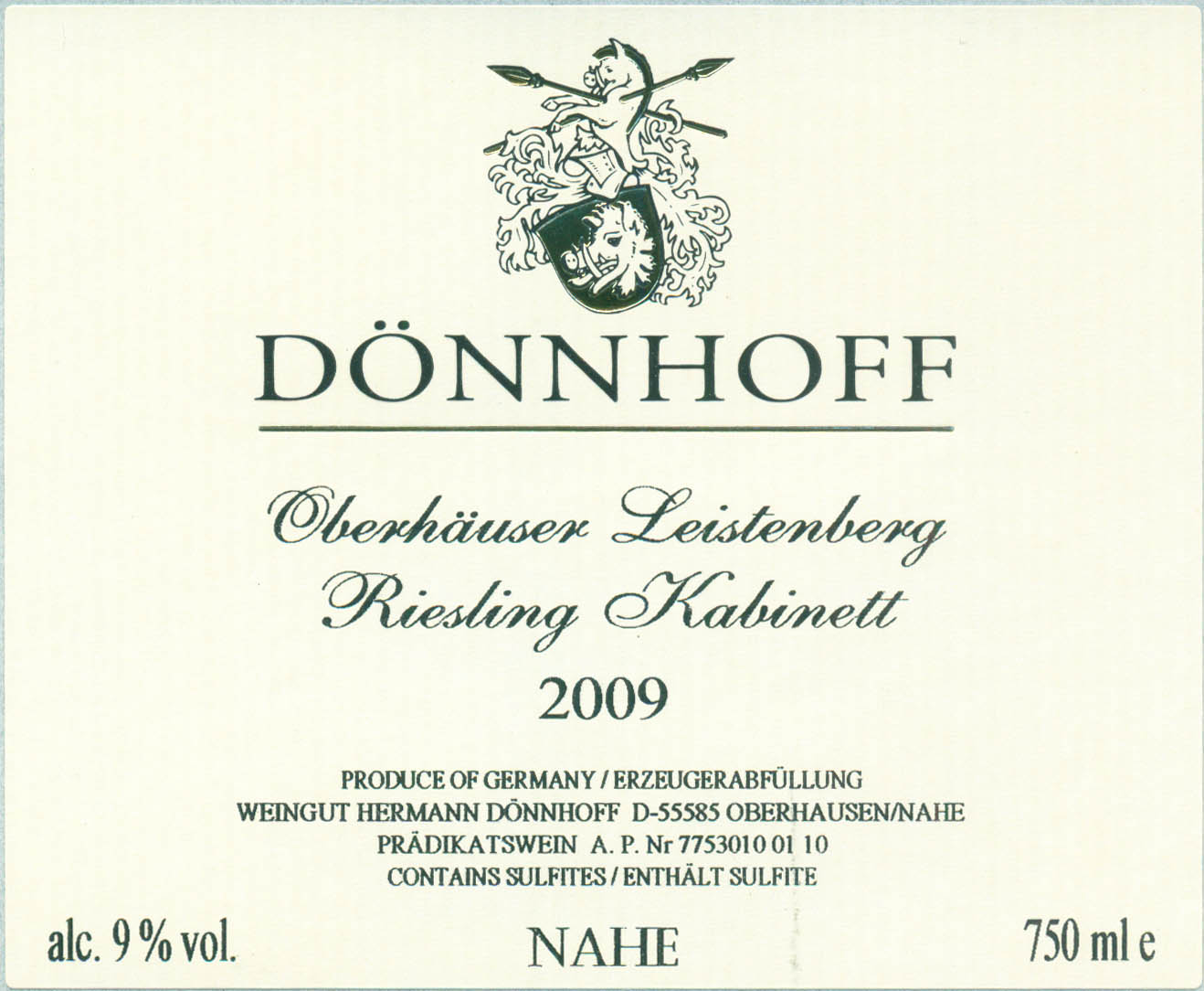 Oberhauser Leistenberg Kabinett