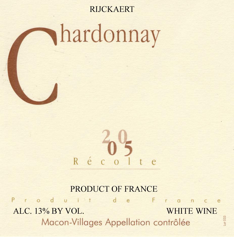 Hardonnay Rijckaert 3005