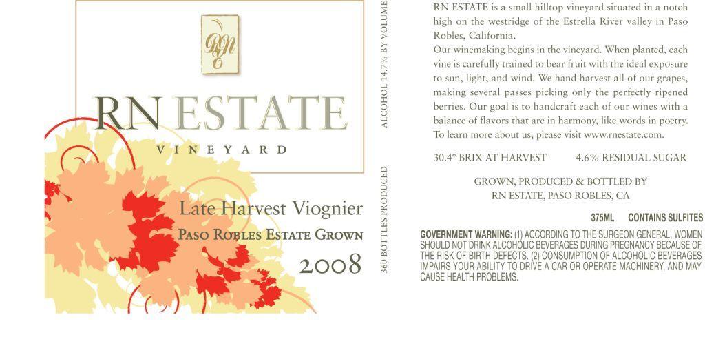 Late Harvest Viognier