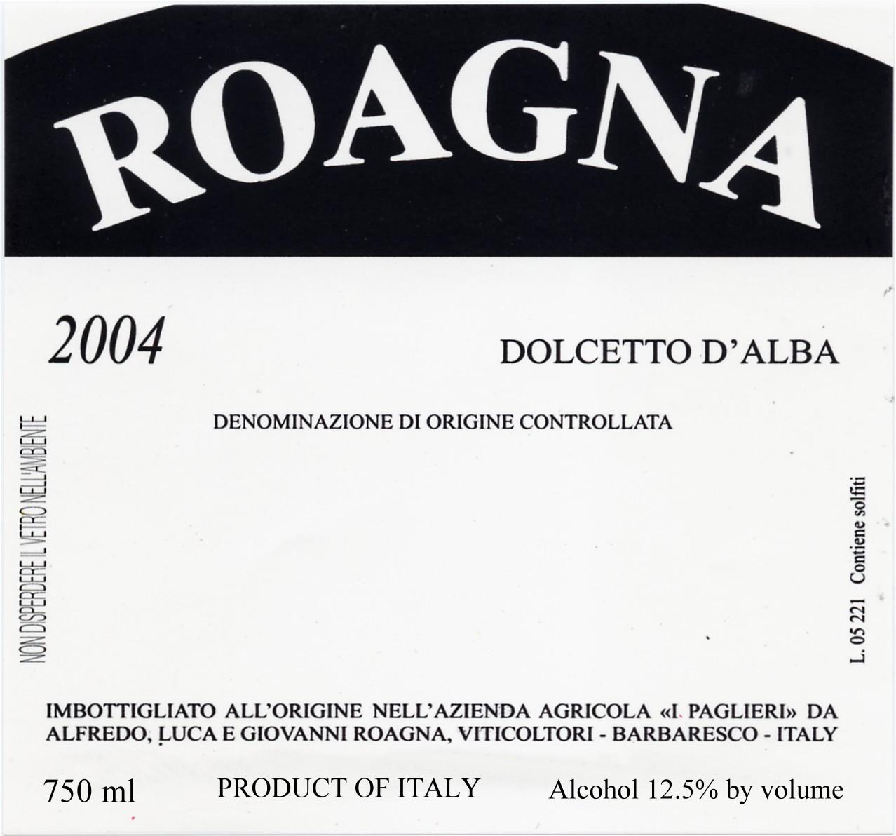 Roagna Dolcetto D'alba