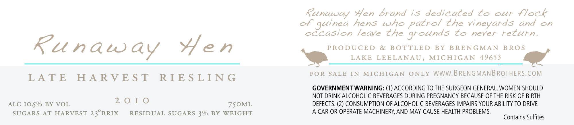 Late Harvest Riesling