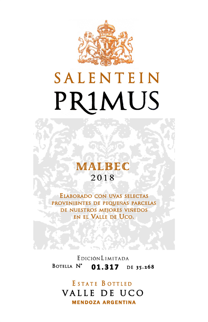 Primus Elaborado Con Uvas Selectas Edición Limitada