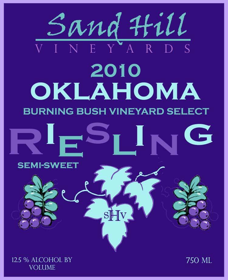 Burning Bush Vineyard Select Riesling Semi-Sweet