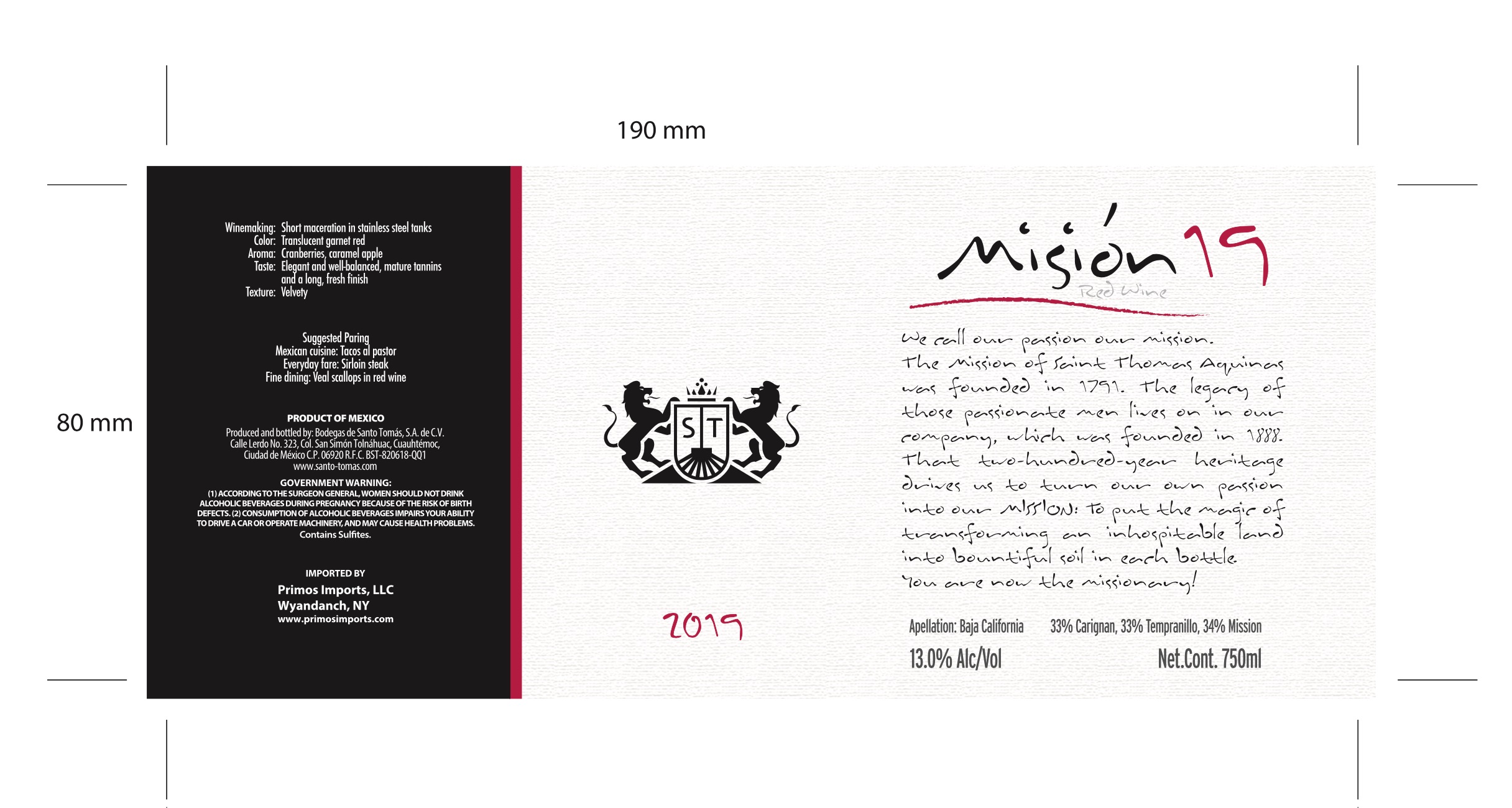 Misión 19 Red Wine