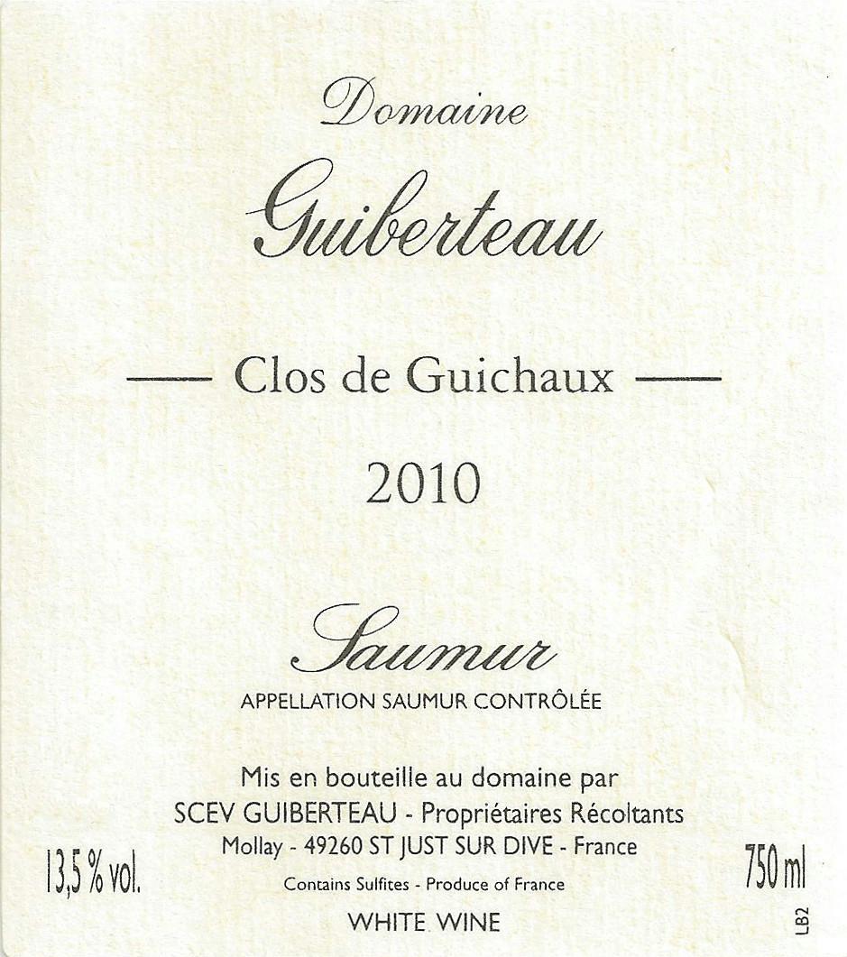Saumur Blanc Clos De Guichaux