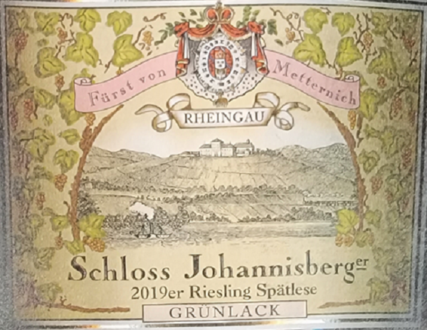 Kok Fürst Von Metternich 3 Rheingau Schloss Johannisberger Er Riesling Spätlese Grünlack