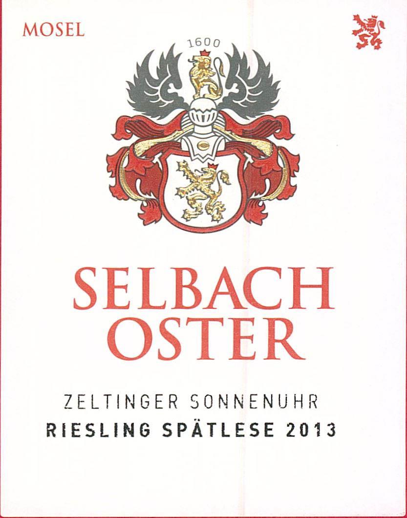 Zeltinger Sonnenuhr Spatlese