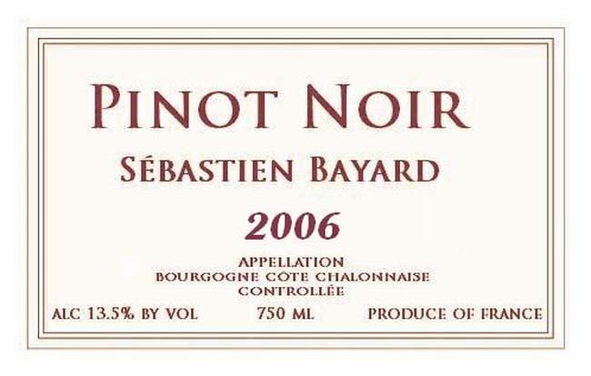 French Red Burgundy Wine