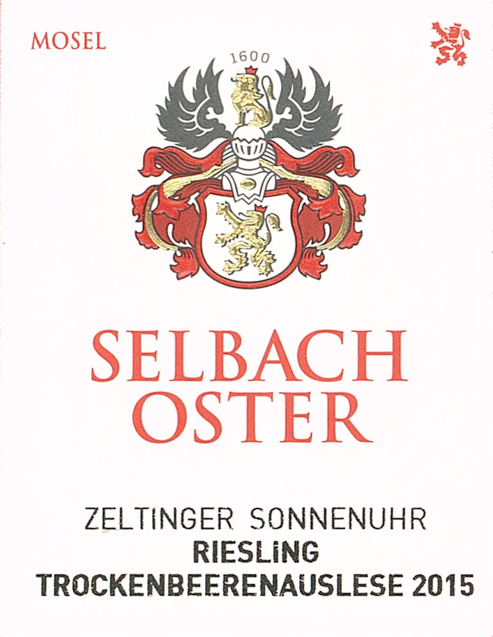 Zeltinger Sonnenuhr Trockenbeerenauslese