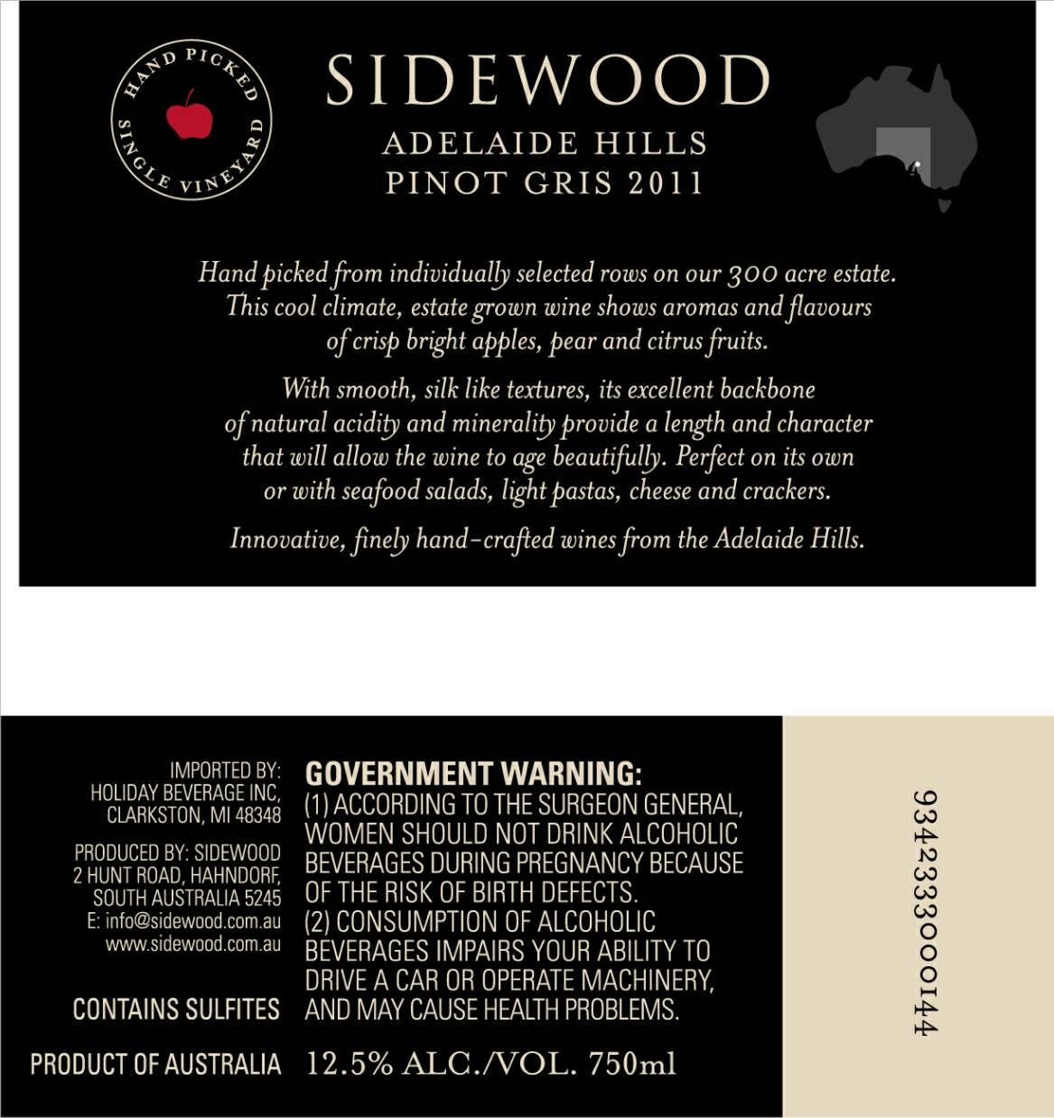 Adelaide Hills Pinot Gris