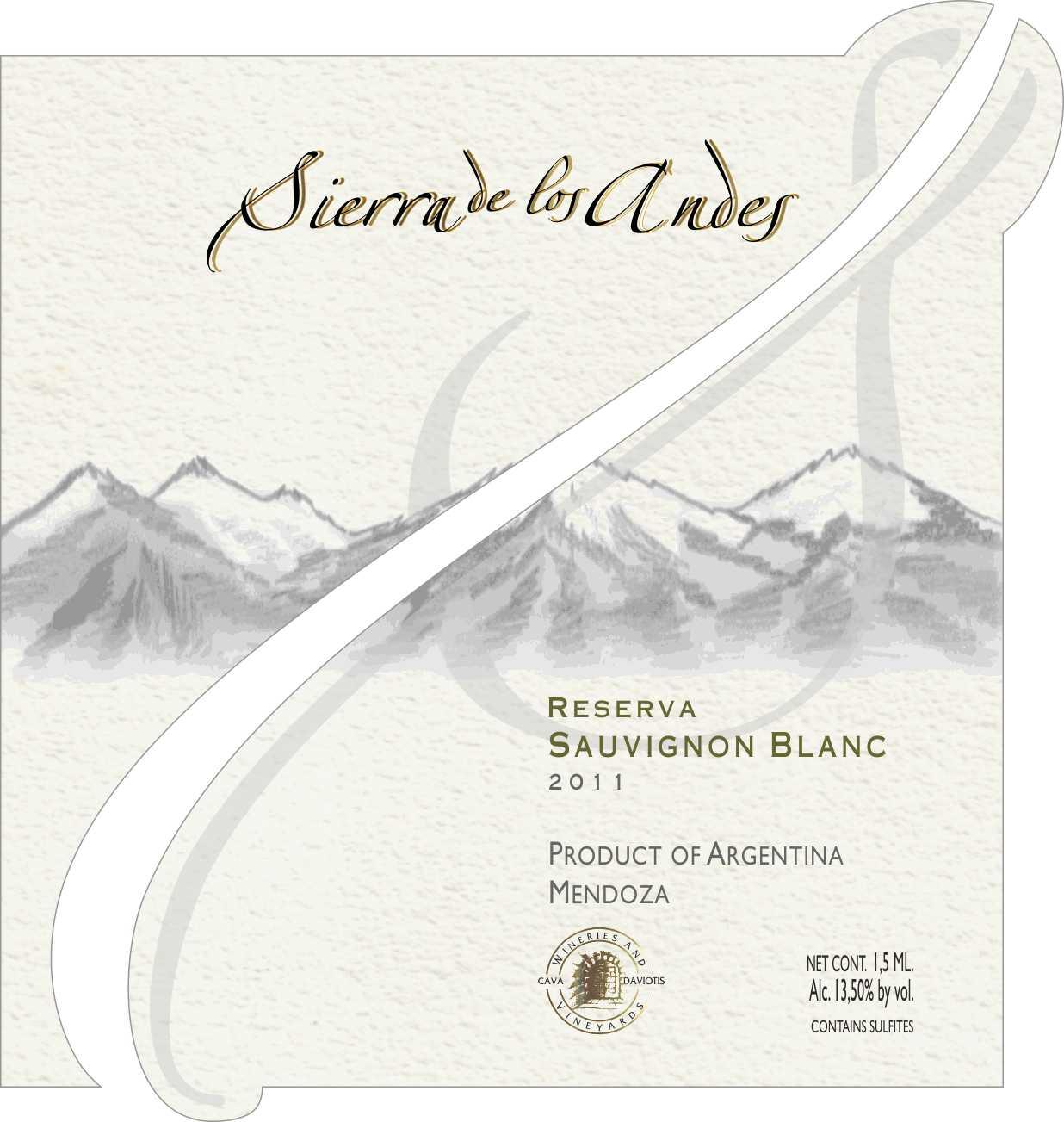 Sierra De Los Andes Reserva Sauvignon Blanc