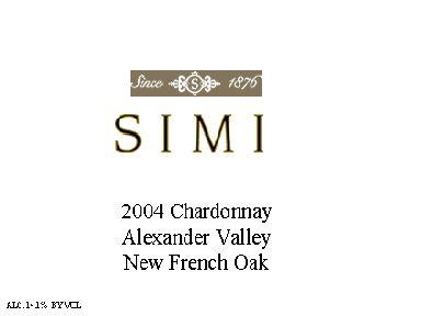 Chardonnay Alexander Valley New French Oak