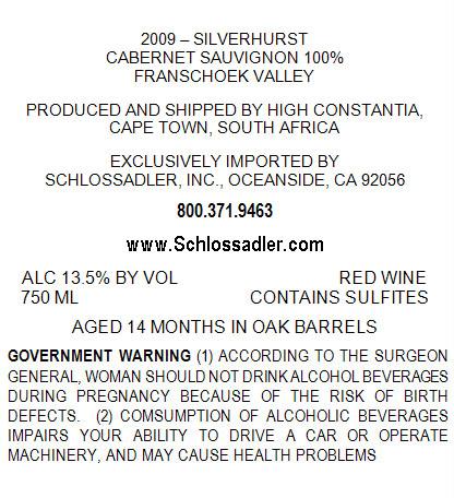 Silverhurst Cabernet Sauvignon