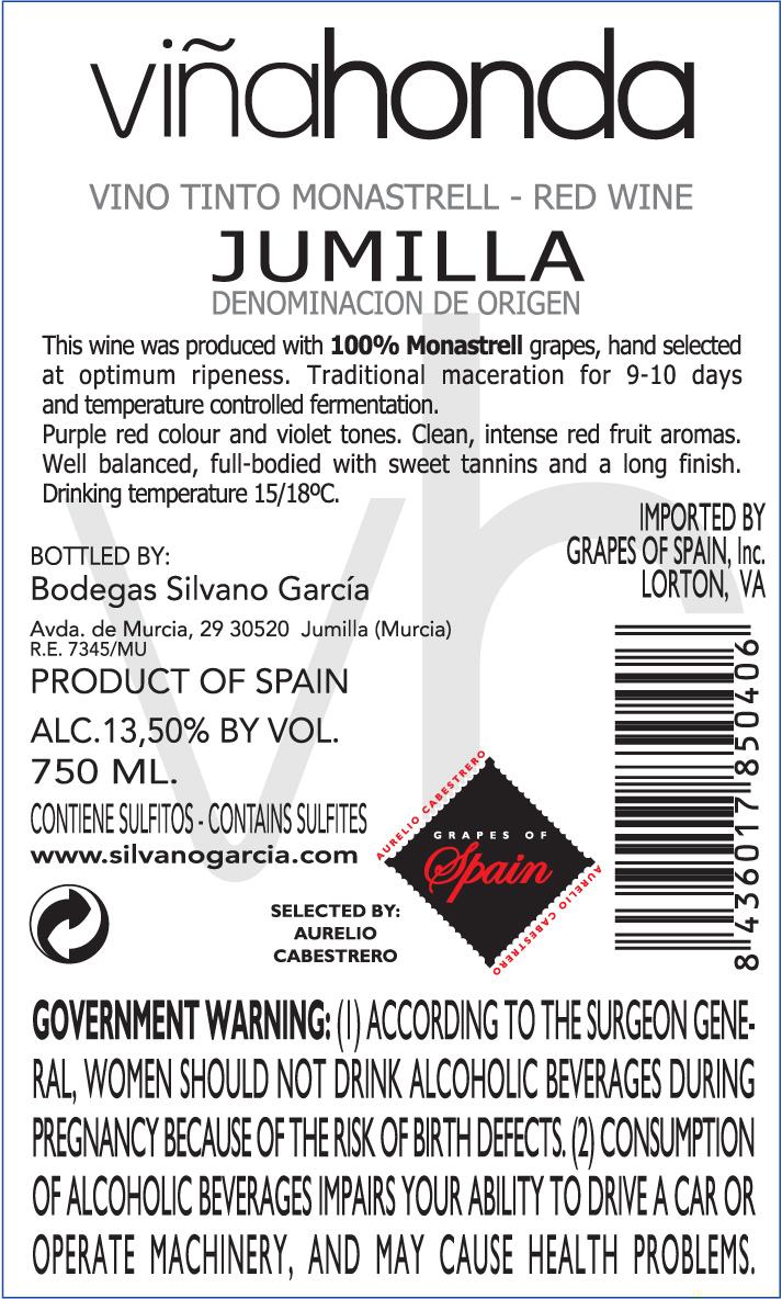 Vino Tinto Monastrell