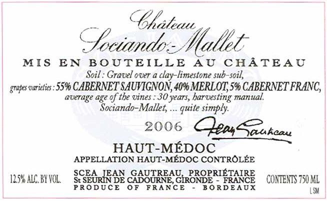 Chateau Sociando Mallet