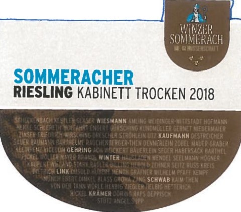 Sommeracher Riesling Kabinett Trocken