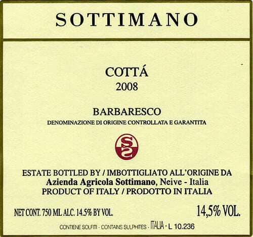 Barbaresco Cottá