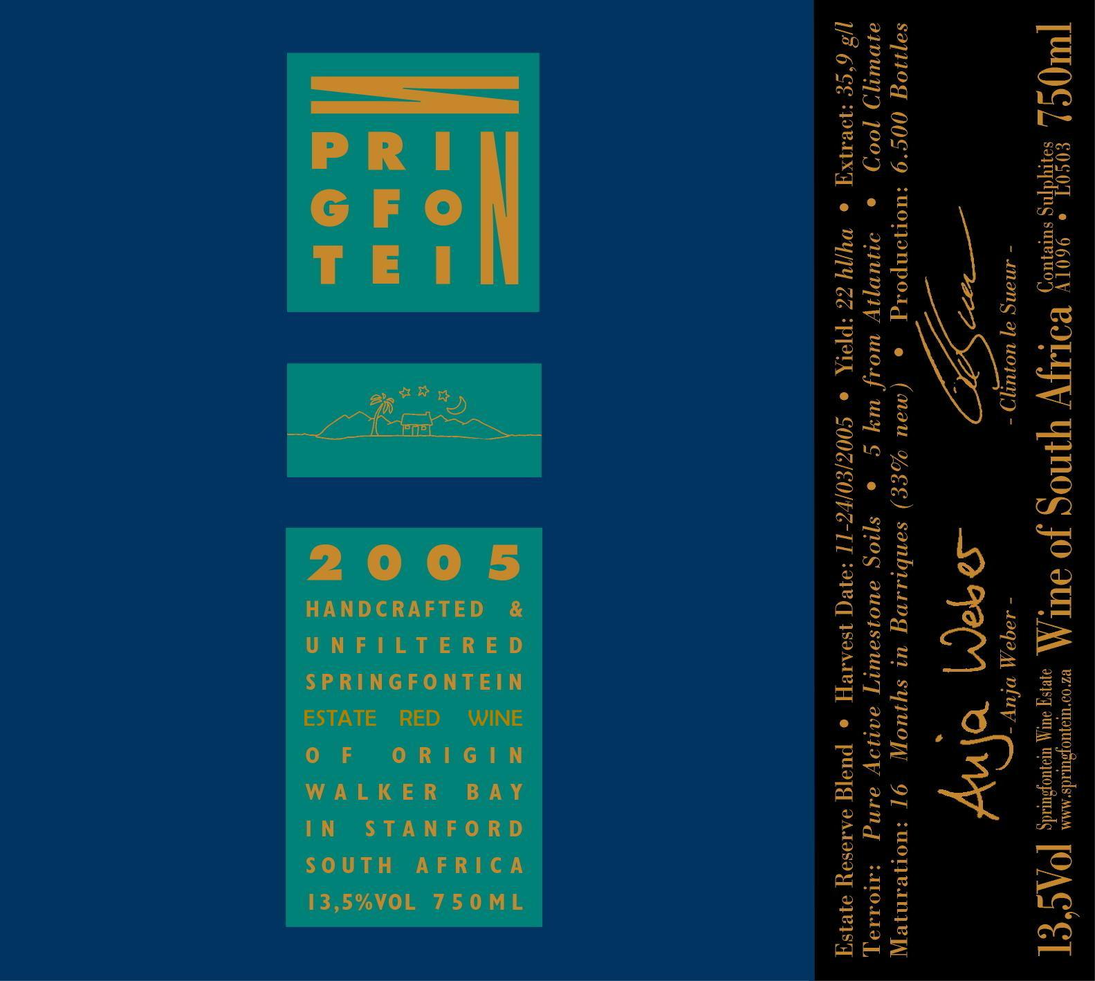 Springfontein Estate Red