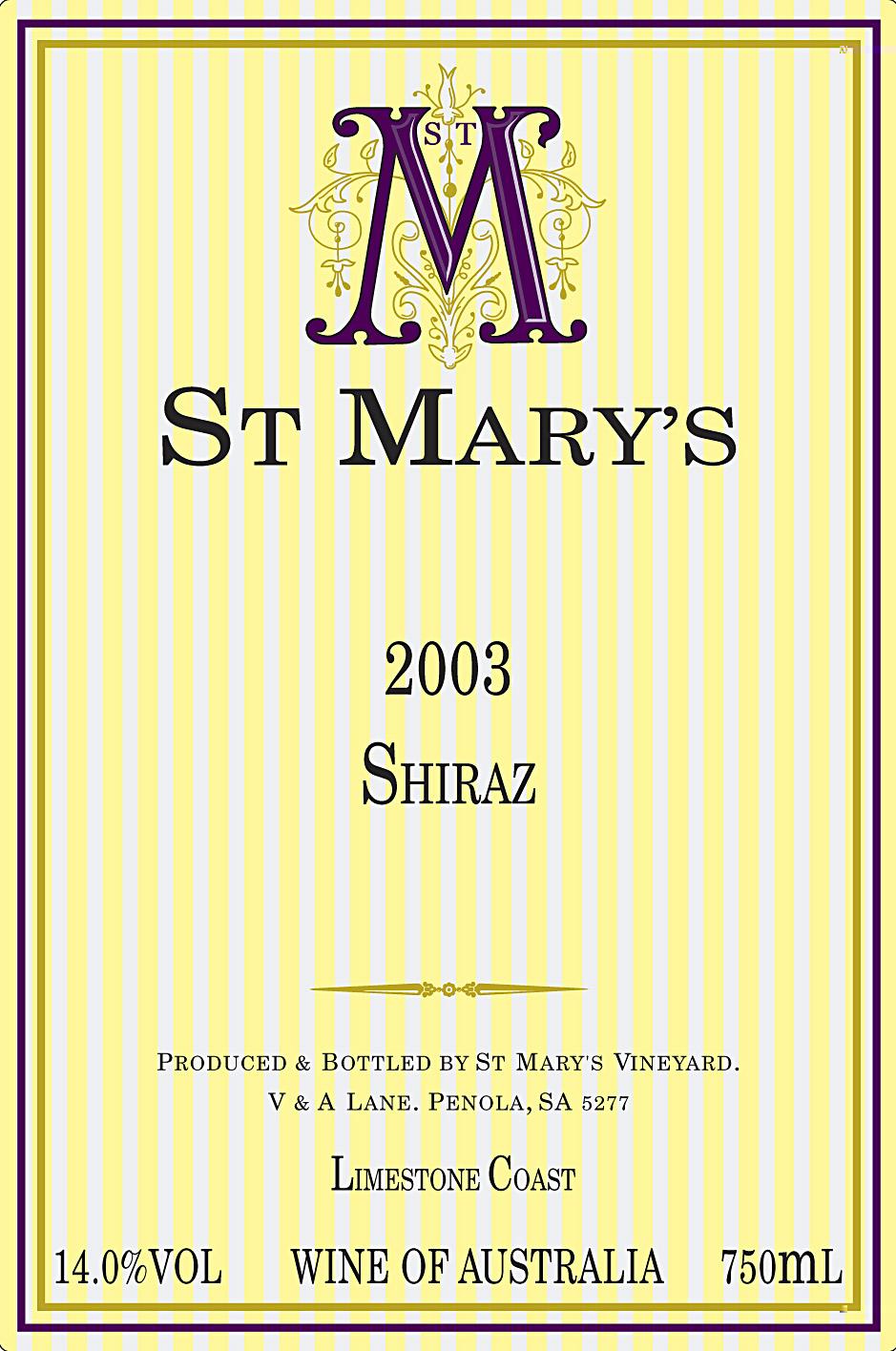 St Mary's Shiraz