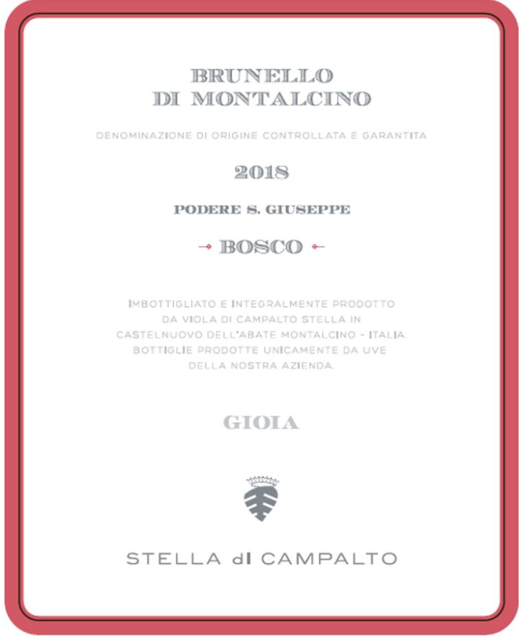 Brunello Di Montalcino Bosco