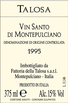 Vino Santo Di Montepulciano