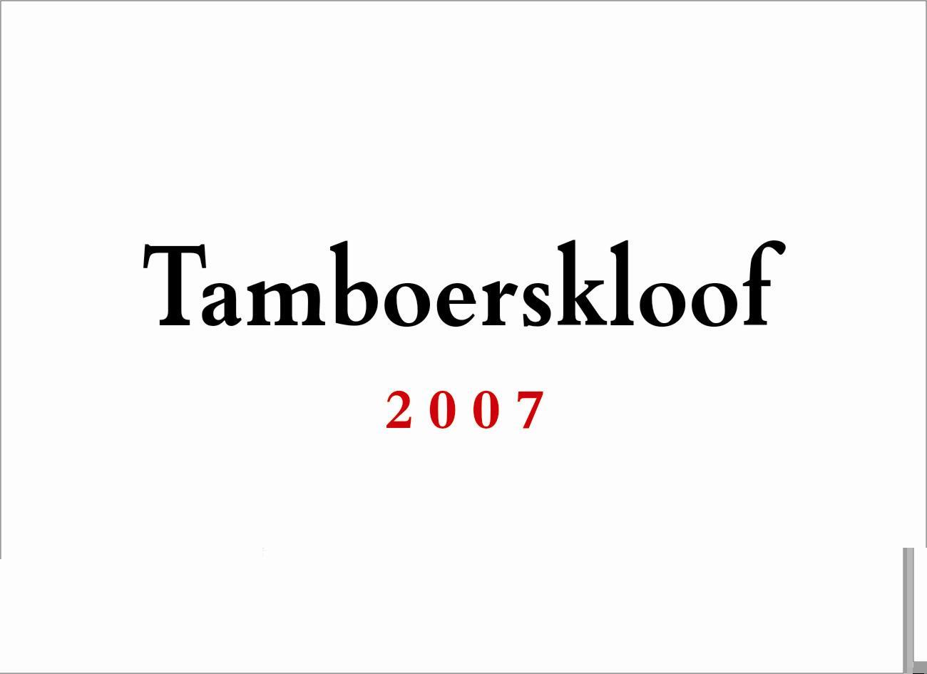 Blaauwklippenpad Shiraz