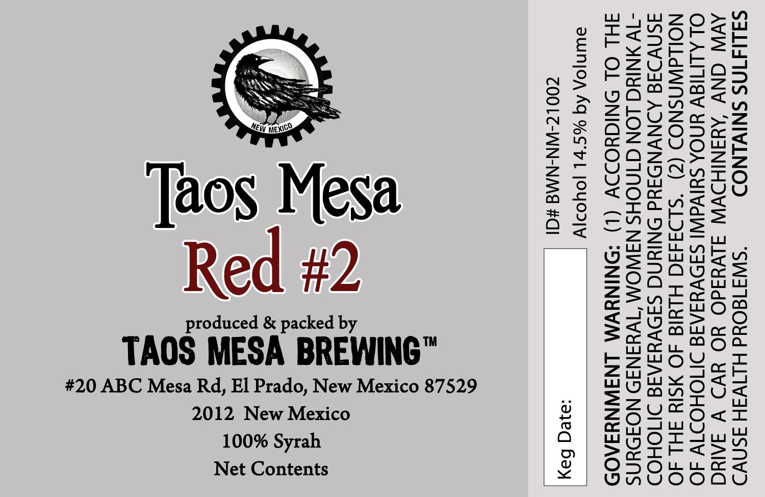 Taos Mesa Red #2