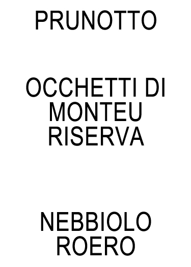 Occhetti Di Monteu Riserva