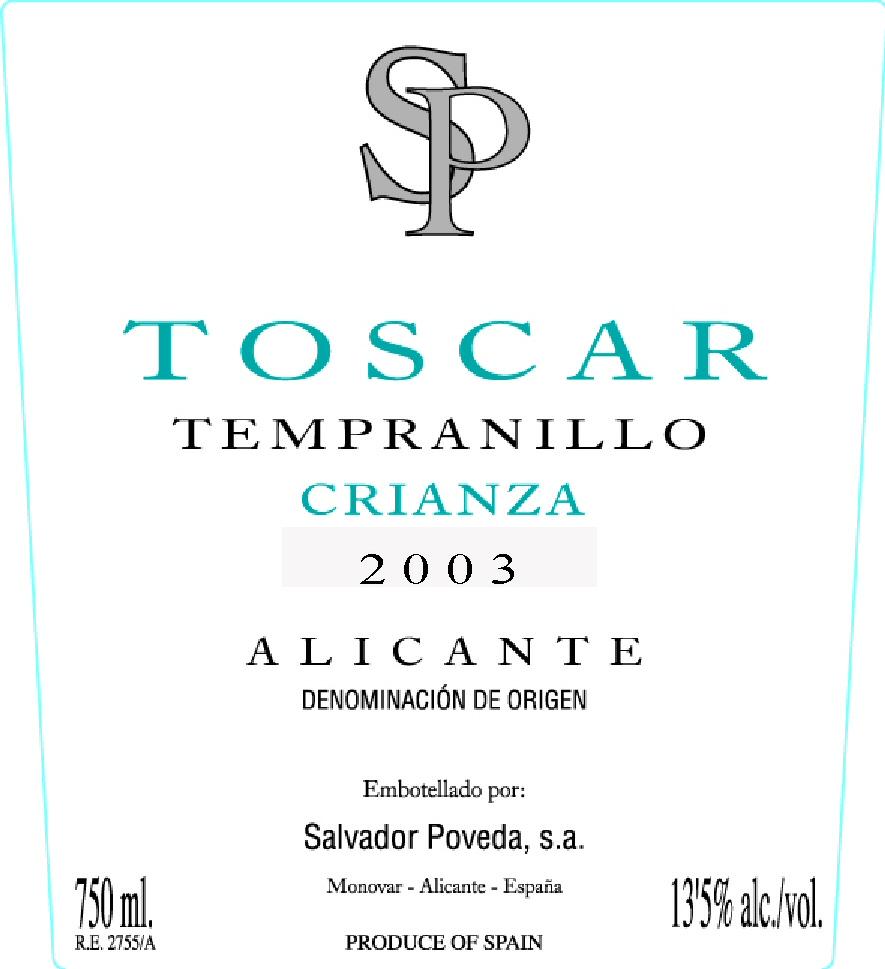 Toscar Tempranillo Crianza