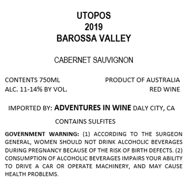 Utopos Cabernet Sauvignon
