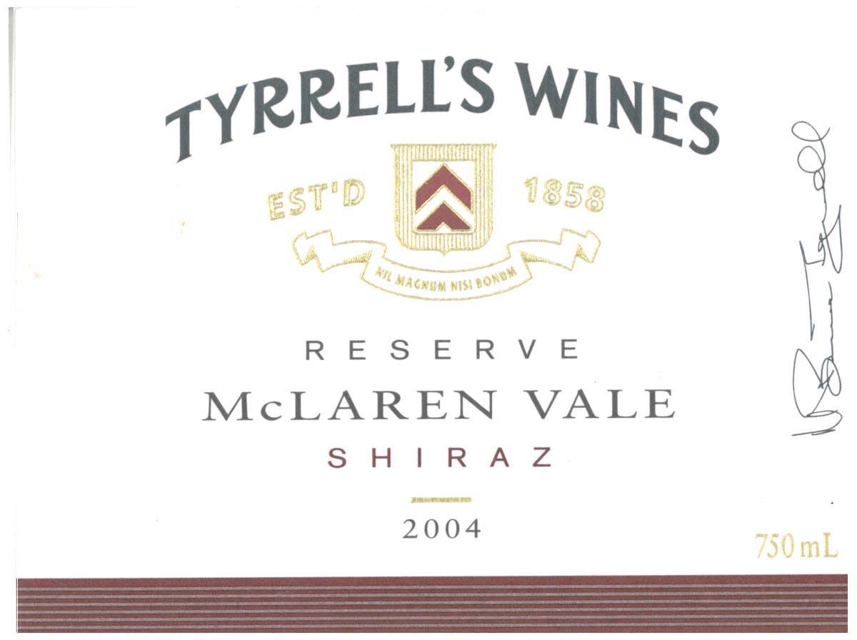 Tyrrell's Reserve Shiraz
