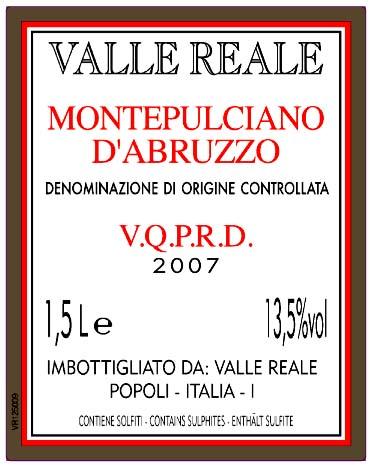 Montepulciano D'abruzzo D.O.C.