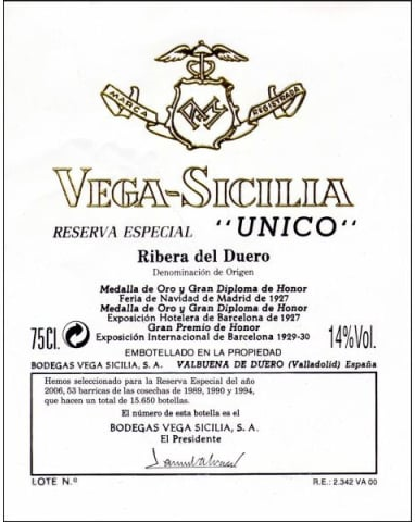 Unico Ribera Del Duero