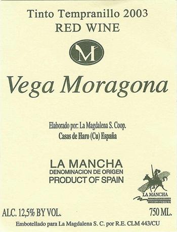 Vega Moragona Tempranillo