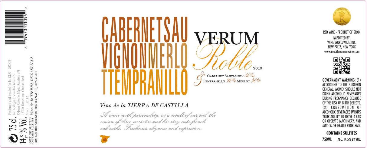 Verum Vignonmerlo Roble